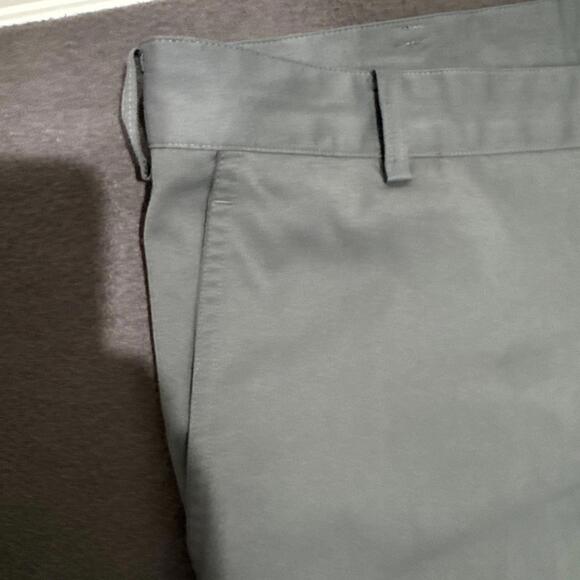 Nike Pants Men 36x32 Gray Swoosh Drifit Stretch Golf Performance Chino Trousers - Picture 4 of 7